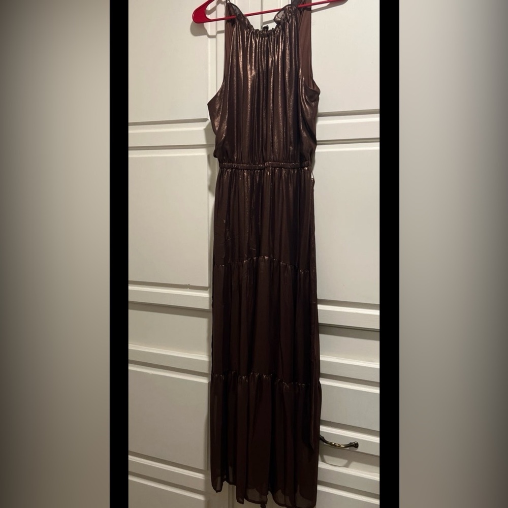 Copper/brown metallic simply Vera wang dress